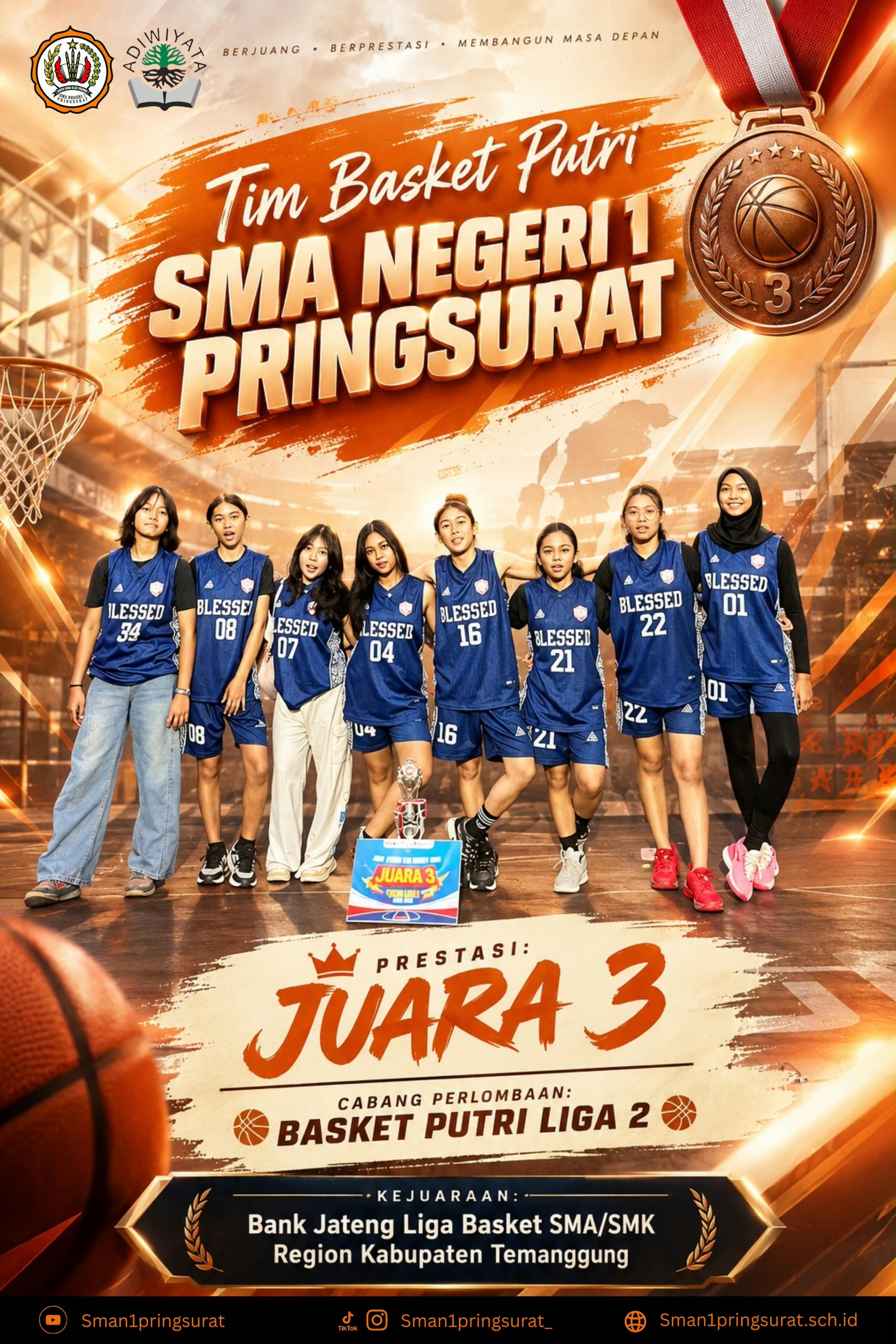 Juara 3 Basket Putri Liga 2