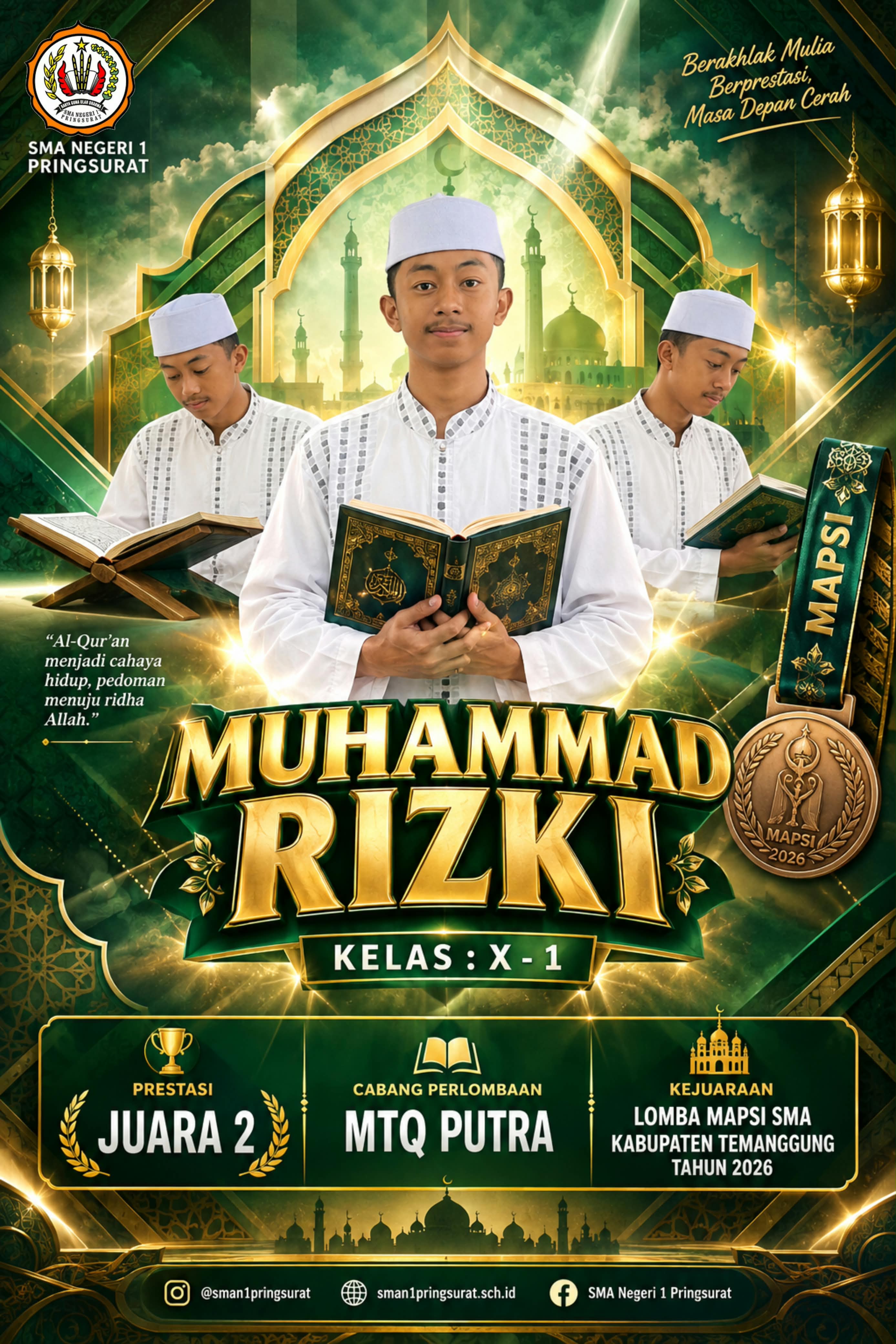 Juara 2 Musabaqah Tilawatil Quran