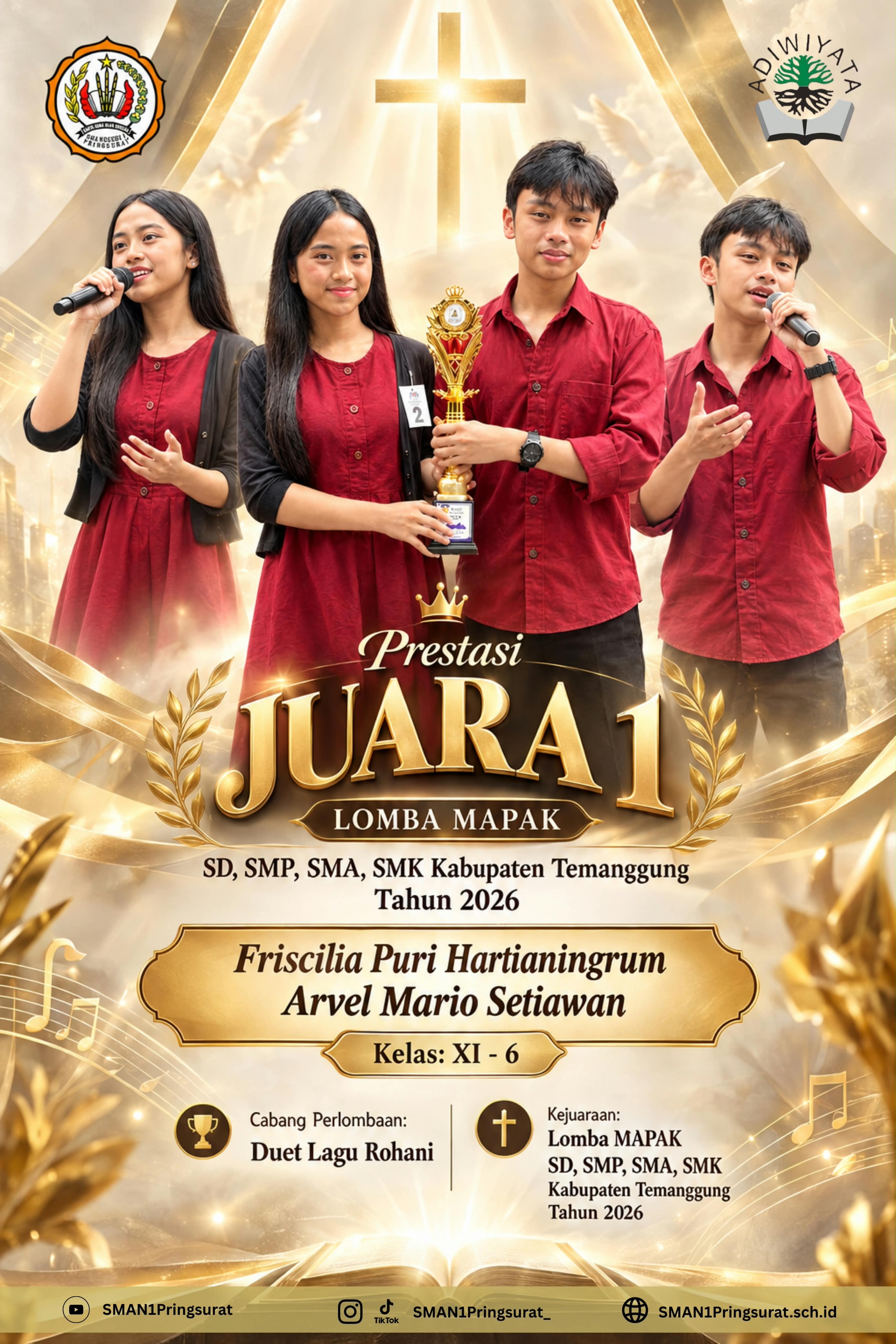 Juara 1 Lomba MAPAK Duet Lagu Rogani