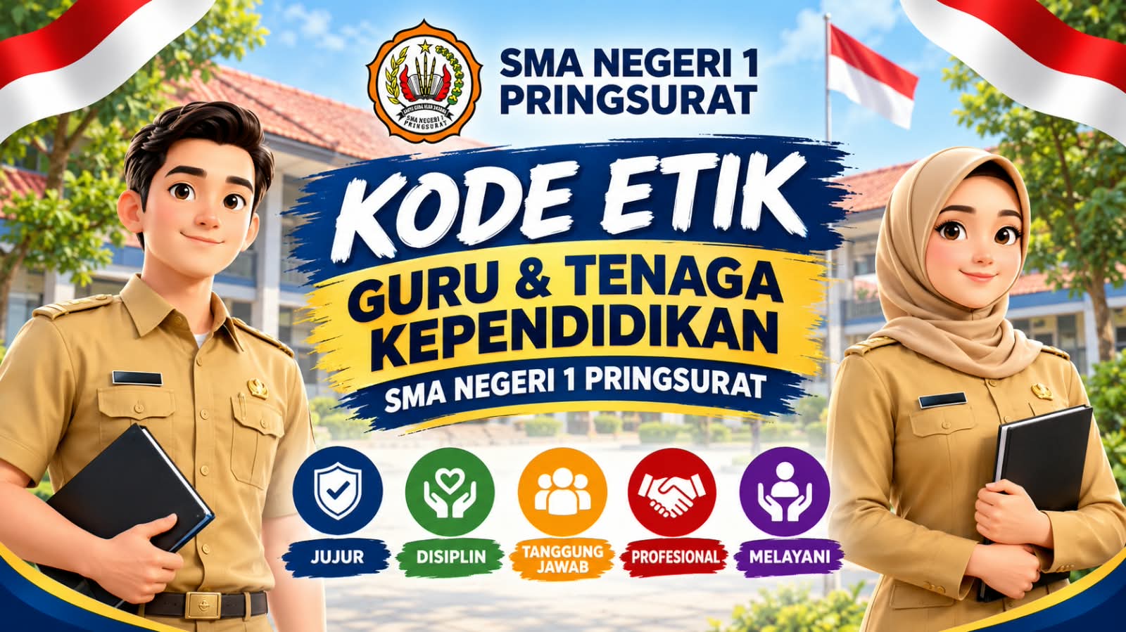 SK Kode Etik Guru dan Tenaga Kependidikan SMA Negeri 1 Pringsurat