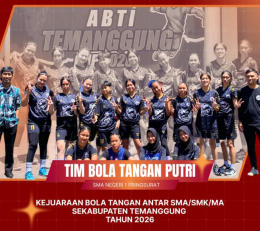 Srikandi SMAN 1 Pringsurat Raih Podium Juara 3 Kejuaraan Bola Tangan Kabupaten Temanggung 2026